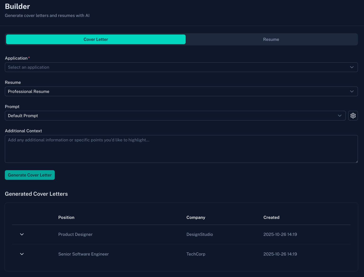 JobsForMe Feature